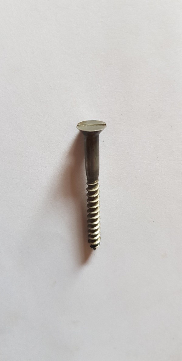 CSK SLOTTED STEEL WOODSCREW - PER 100