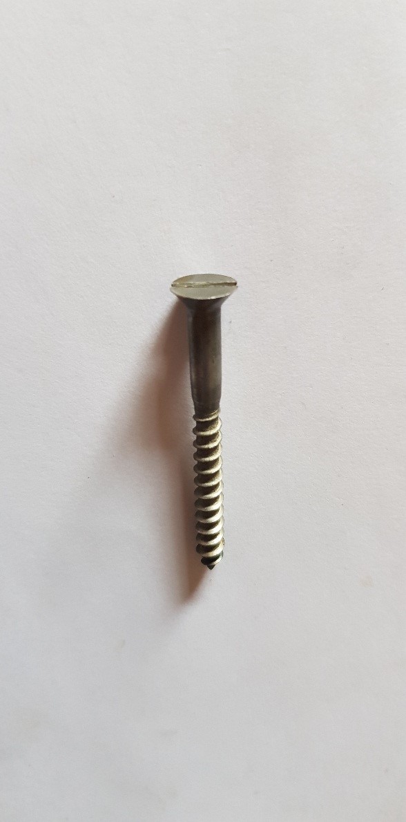 CSK SLOTTED STEEL WOODSCREW - PER 100