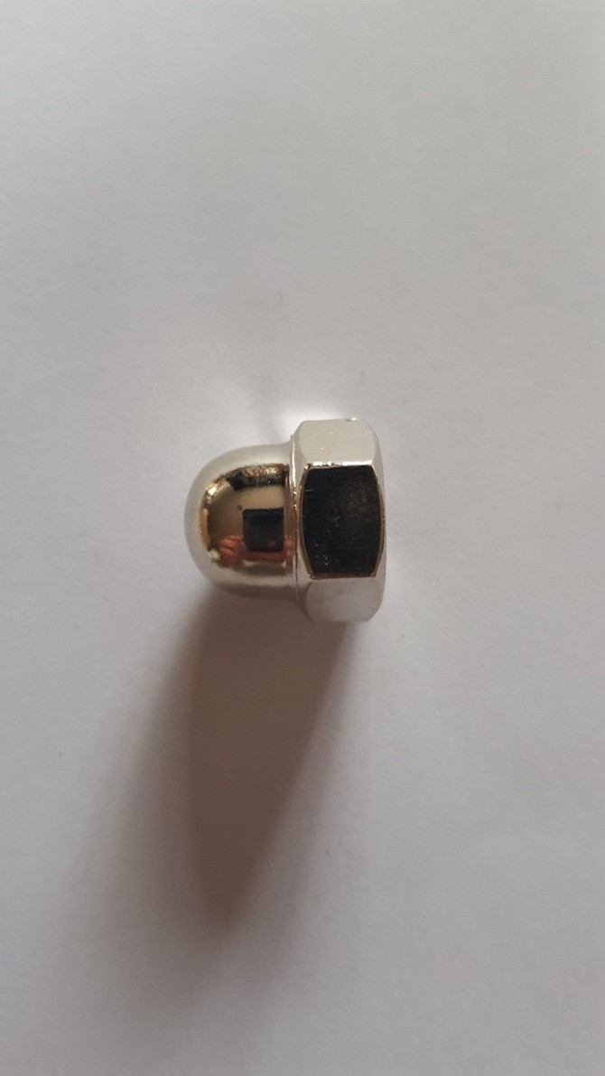 DOME NUTS NICKEL PLATED